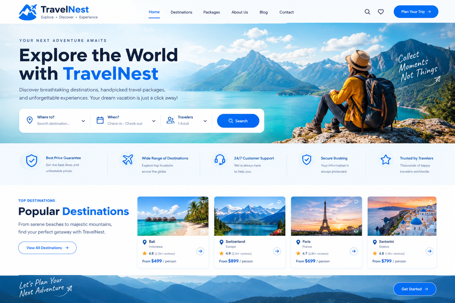 Tour and Travel Website